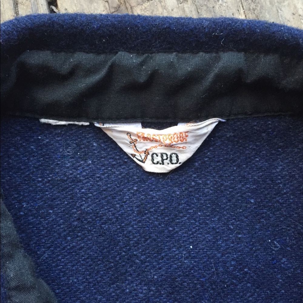 Frostproof navy wool CPO jacket Vintage